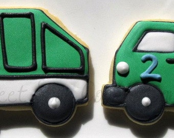 Garbage Truck Cookies 2 dozen