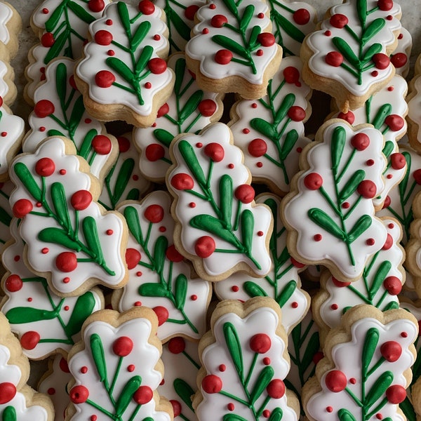 Holly Berry Cookies 1 dozen