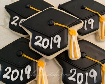 Grad Cap Cookies 1 dozen