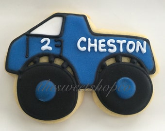 Monster Truck Cookies 1 dozen
