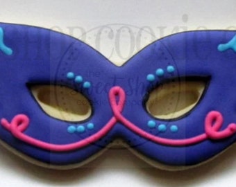 Masquerade Mask Cookies 2 dozen