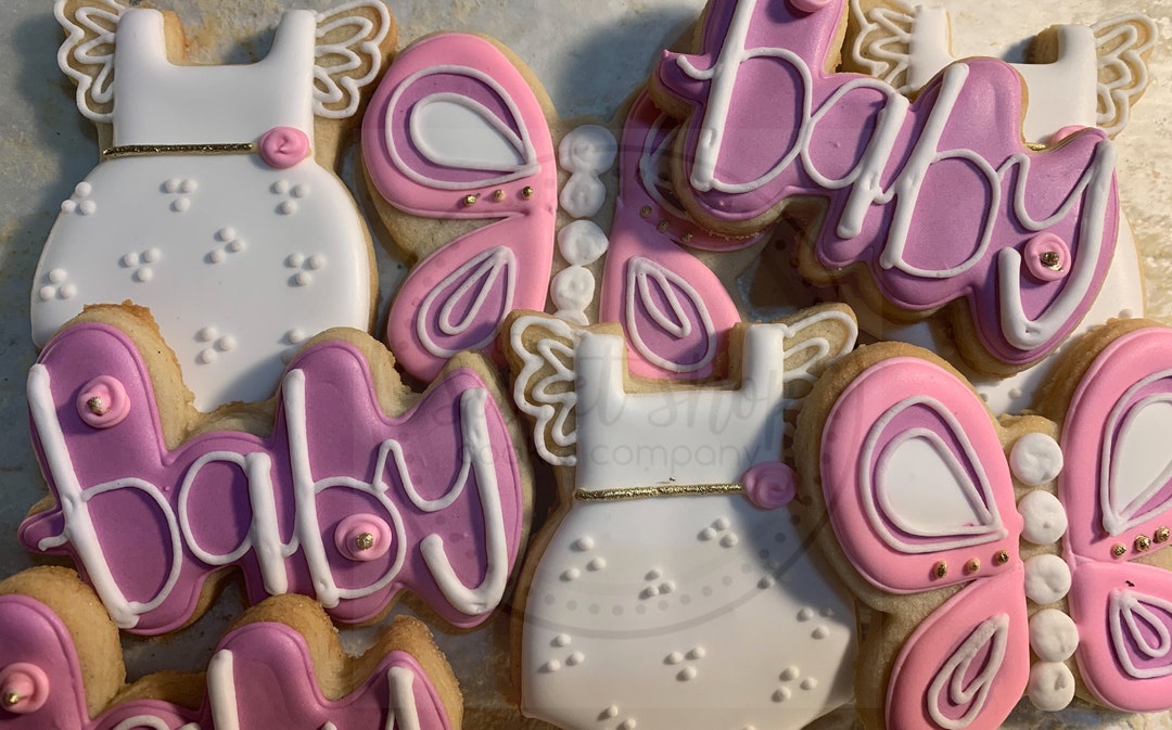 Butterfly Baby Shower Cookies 1 Dozen Etsy