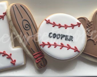 Baseball Party Cookies 2 dozen