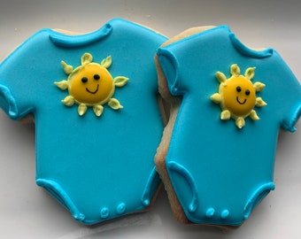 sunshine baby shower cookies 4 dozen
