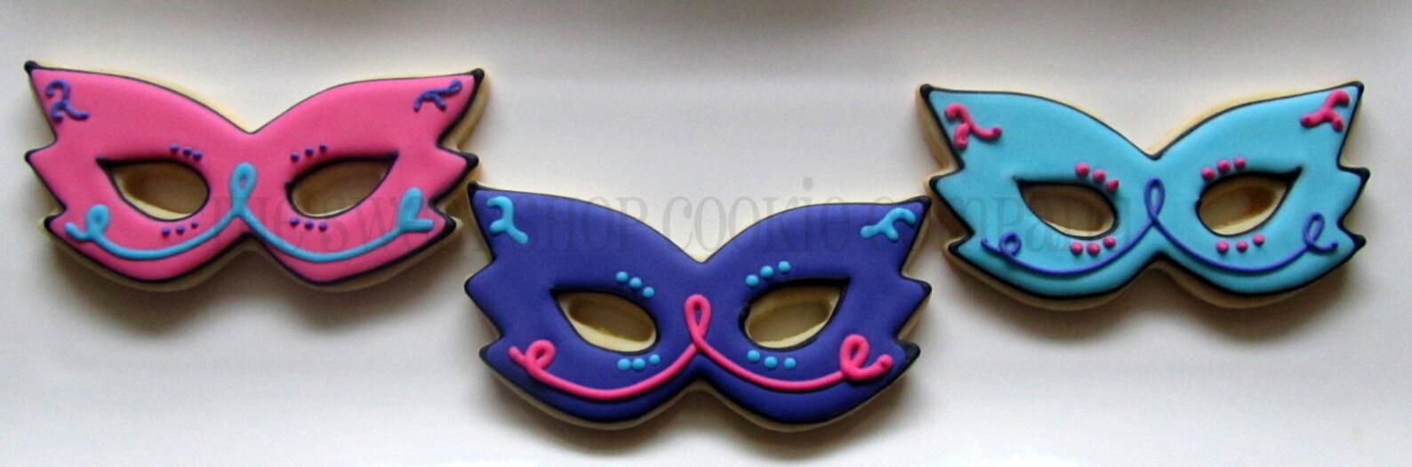 Masquerade Mask Cookies 1 dozen Etsy
