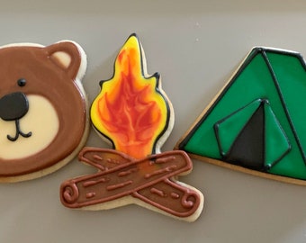 Camping Themed Cookies 3 dozen