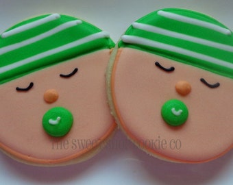 Boy Baby Face cookies 4 dozen
