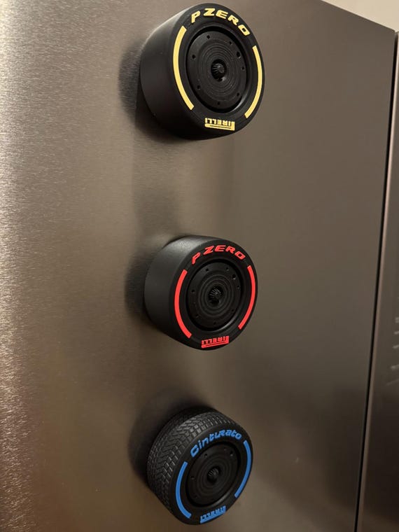 set of 4 F1 Wheel Fridge Magnets 2024 Formula One