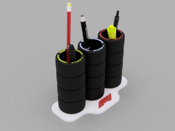 F1 Pirelli tires Pen holder full set 3 tires
