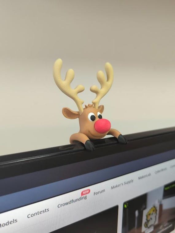 Monitor Rudolf Christmas