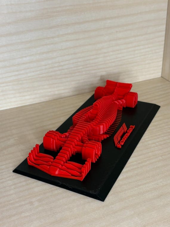 F1 layered sculpture