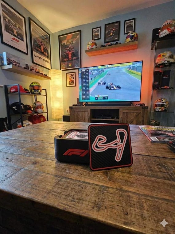 2025 F1 Tracks Coasters with Holder - NFC Embedded