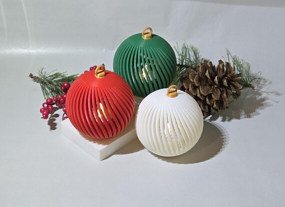 3 Spiral Christmas Ornament