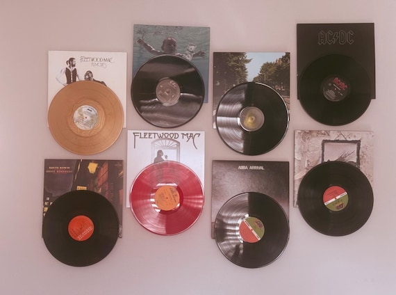 6 pack Vinyl Record Wall Mount Easy Clean Display