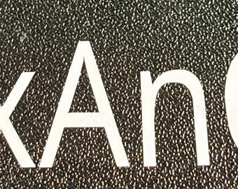 Custom Vinyl Decal | Personalized Text Sticker | @Handle Car Window Decal | Custom Name | 4-8" Wide | 11 Colors