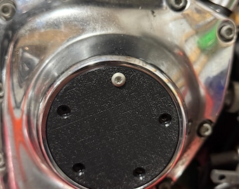 Tapa de distribución ciega personalizada – Harley-Davidson Twin Cam (1999-2017), impresa en 3D con ASA