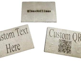 Letrero de código QR personalizado de madera de tilo: expositor de pago de madera, tarjeta de presentación (7,6 x 5 cm)