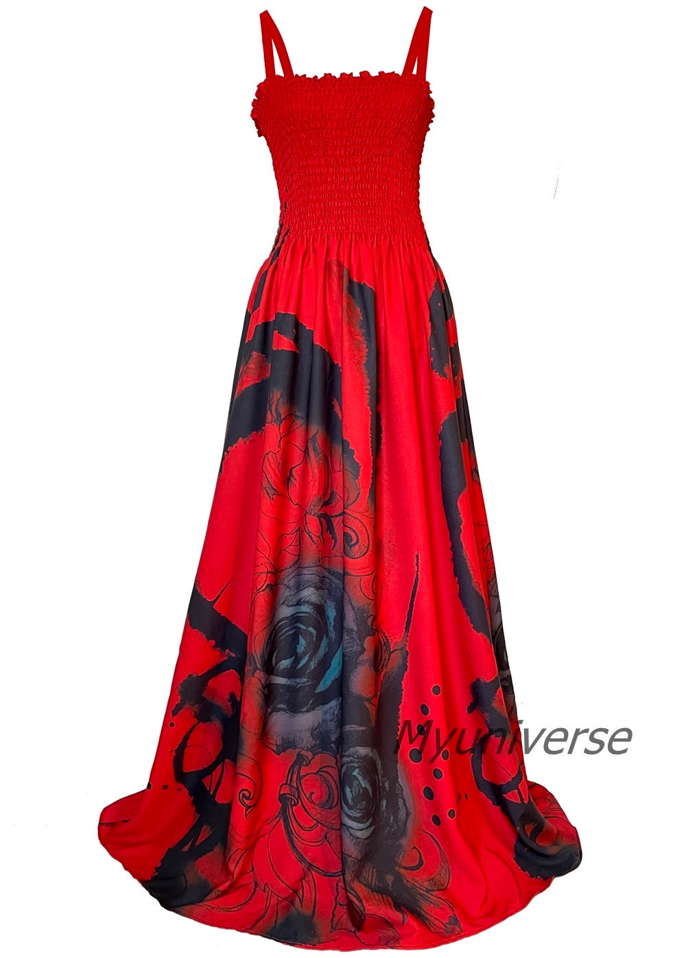 Red Maxi Dress Women Dress Plus Size 