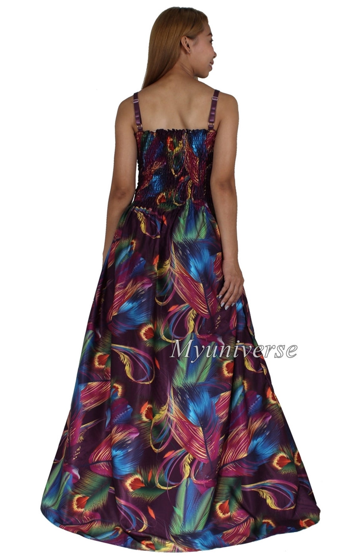 Plus Size Maxi Dress Women Summer Floral Casual Long Party - Etsy