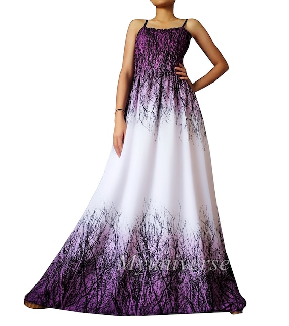 plus purple dress