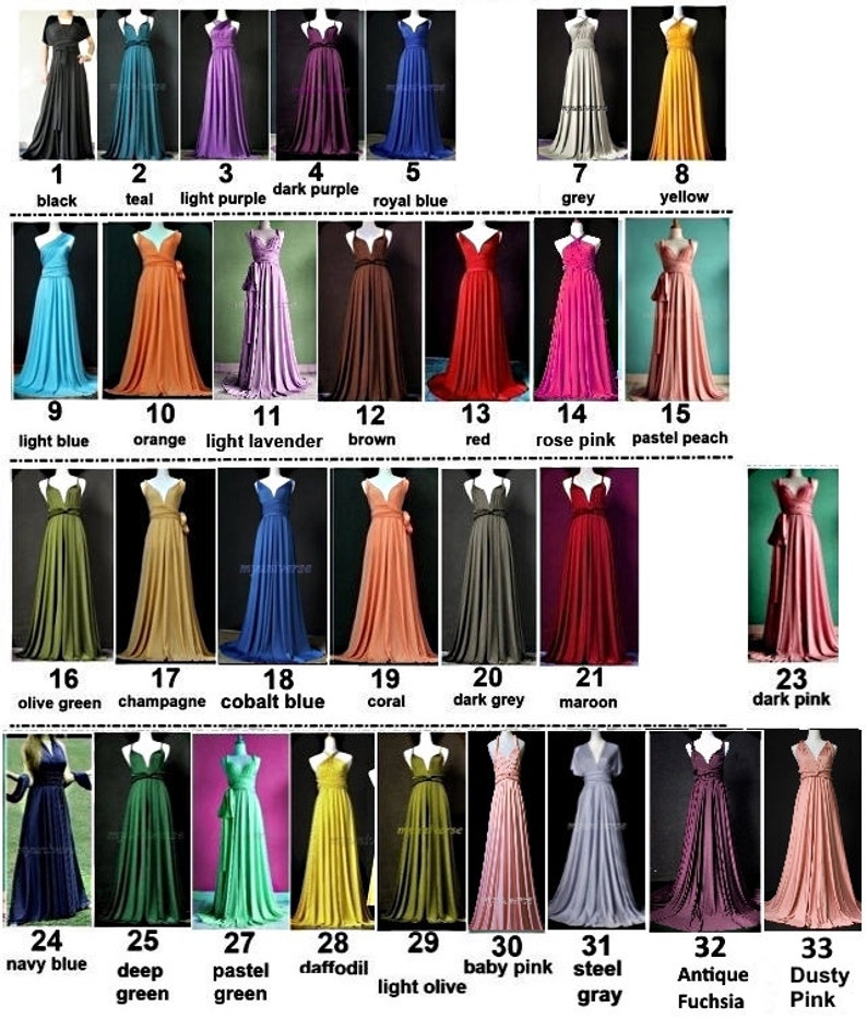 Customize Size & Length Bridesmaid Dress Full Length Infinity Dress Wrap Convertible Dress Green Evening Maxi Dress Jersey image 5