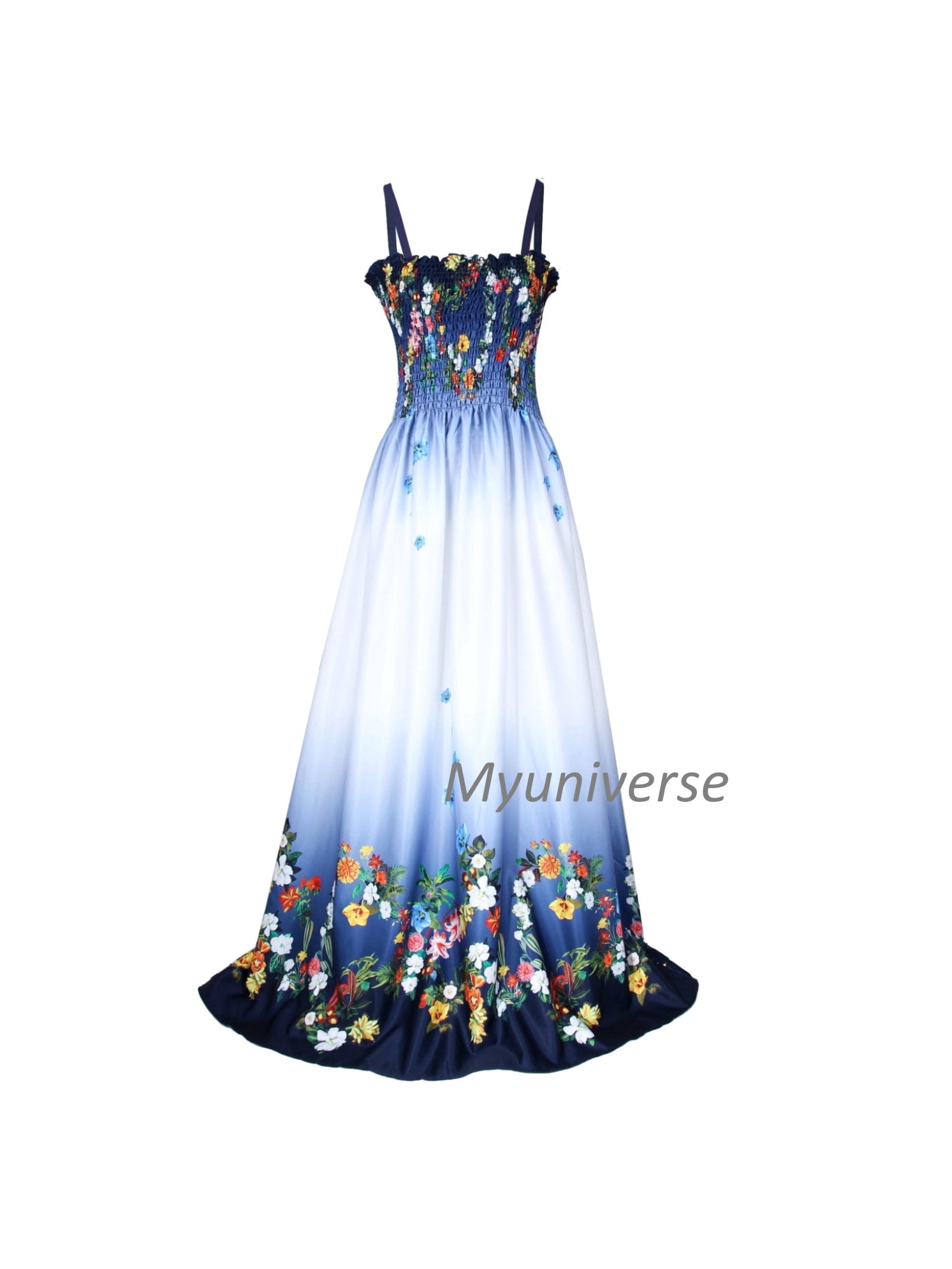Hawaiian maxi top dress plus size