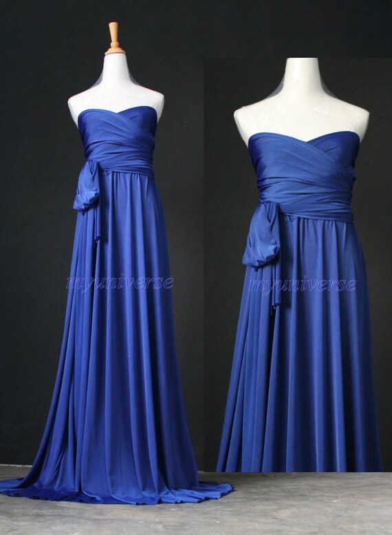 royal blue maxi dress wedding