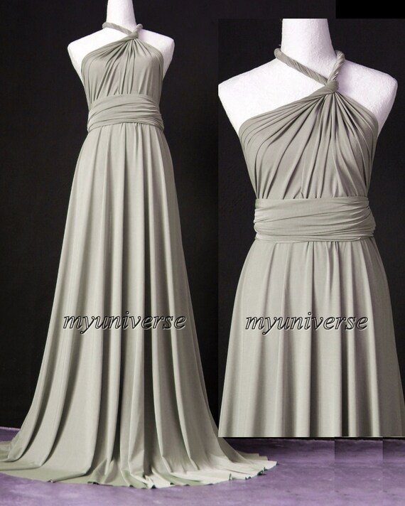 gray infinity dress for wedding
