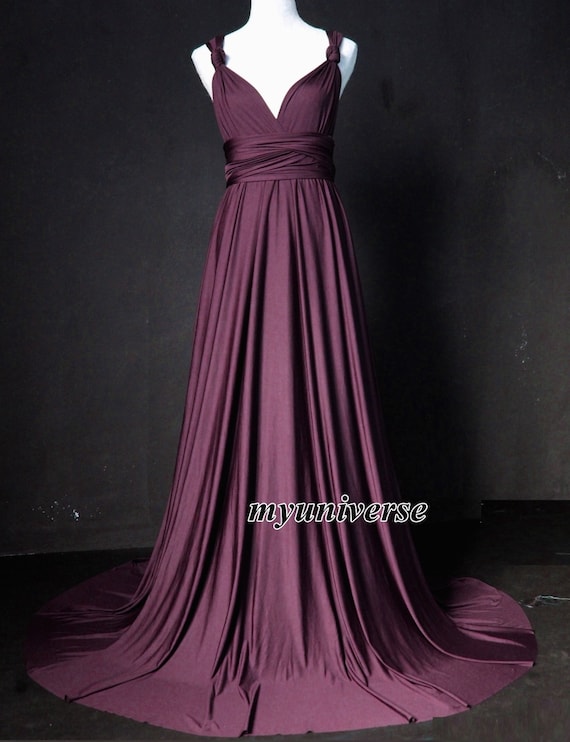 Antique Fuchsia Bridesmaid Dress Infinity Dress Wrap Formal | Etsy