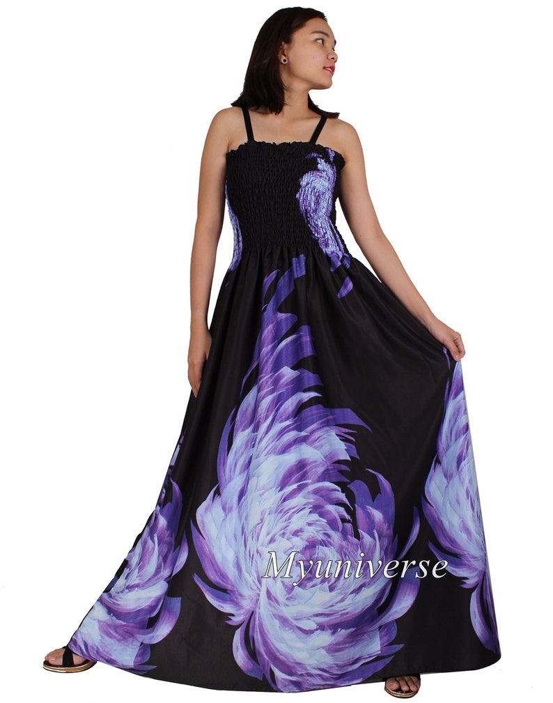 Beach Maxi Dress Women Plus Size Floral Summer Sundress Graduation Evening Cocktail Casual Gown image 1