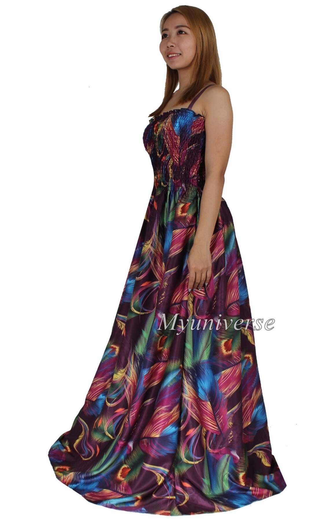 Plus Size Maxi Dress Women Summer Floral Casual Long Party - Etsy