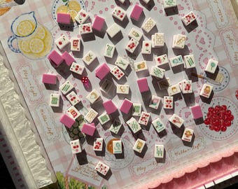 Farmers Market Mahjong Mat | Double-Sided American Mahjong Mat