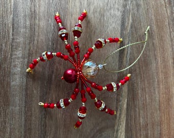 Christmas Beaded Spider