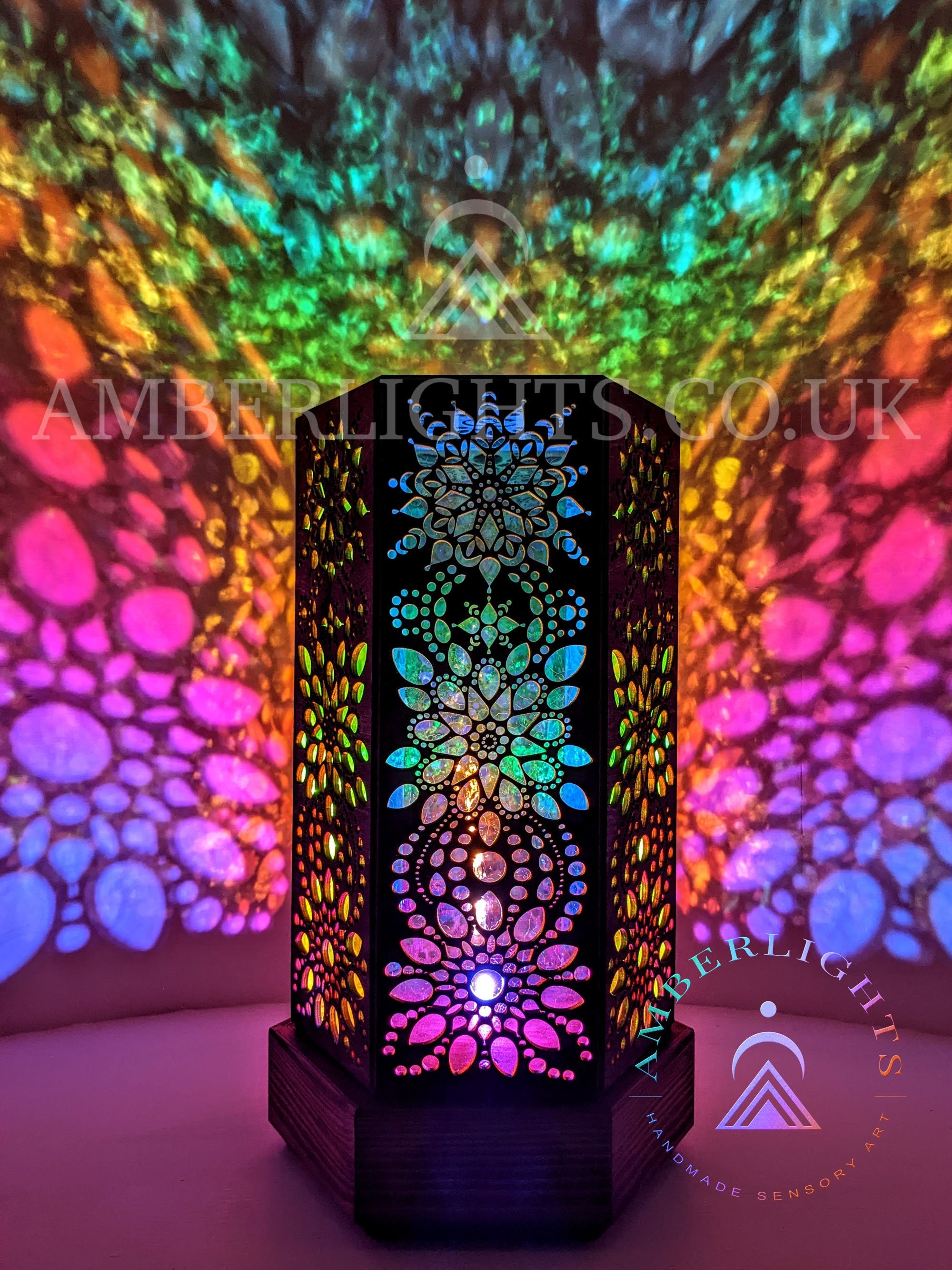 Buy Psychedelic Lamp LED Mood Light Projector Trippy Glass Paint Projection  Ambient Lighting Night Rainbow Sunset Lamp Painted Party Mood Bulb Online  in India 