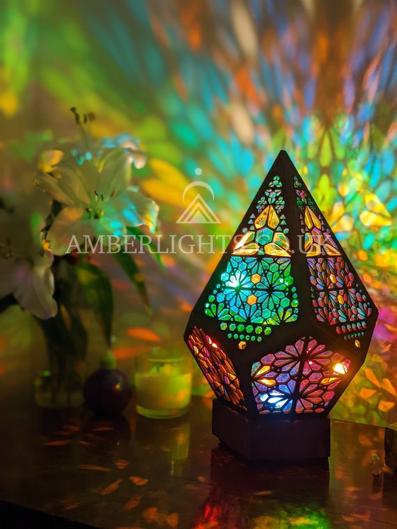 Led Pyramid Small Lantern, Hanging Night Light, Decorative