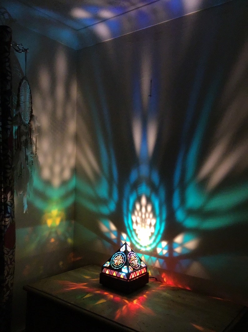 Wooden Lamp Sri Yantra. Sri Yantra Lamp. Yoga Lamp. Yoga Etsy