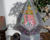 Polar Star White Ocean Lamp, Handmade Wooden LED Light | Ocean Glow