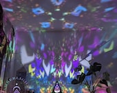 Aum Radiance Lamp – Sacred Symbol Wooden Light | Sunset Glow for Meditation & Calm