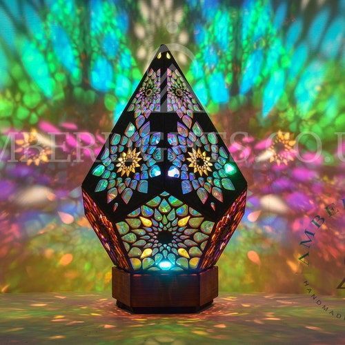 Floor Lamp Bohemian Light Om Aum Gift for Him Lamp Etsy