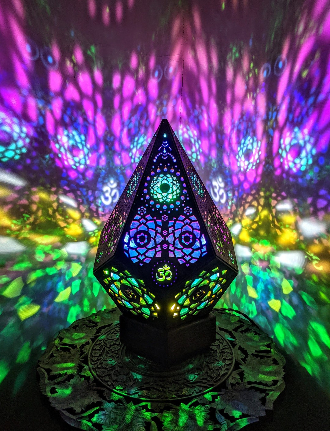 Desk Lamp bohemian Decor Bohemian Light Purple Sacred Etsy