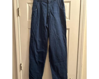 Vintage Rockies Jeans Womens 28 Inch Waist Western Blue Denim Inseam 32 90s