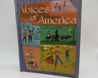 Voices Of America Vintage Hardcover Songbook Childrens