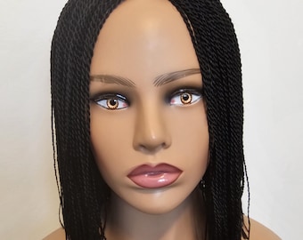 Handmade Braided Bob Wig 10/12" | Short Twist Style