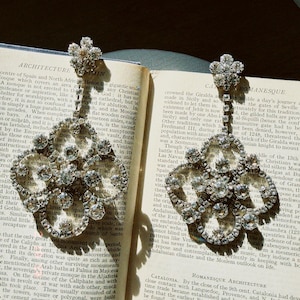 Vintage Crystal Chandelier Bridal Earrings | Cathedral Wedding Statement | The Empress Sofia | Heirloom Bridal Jewelry
