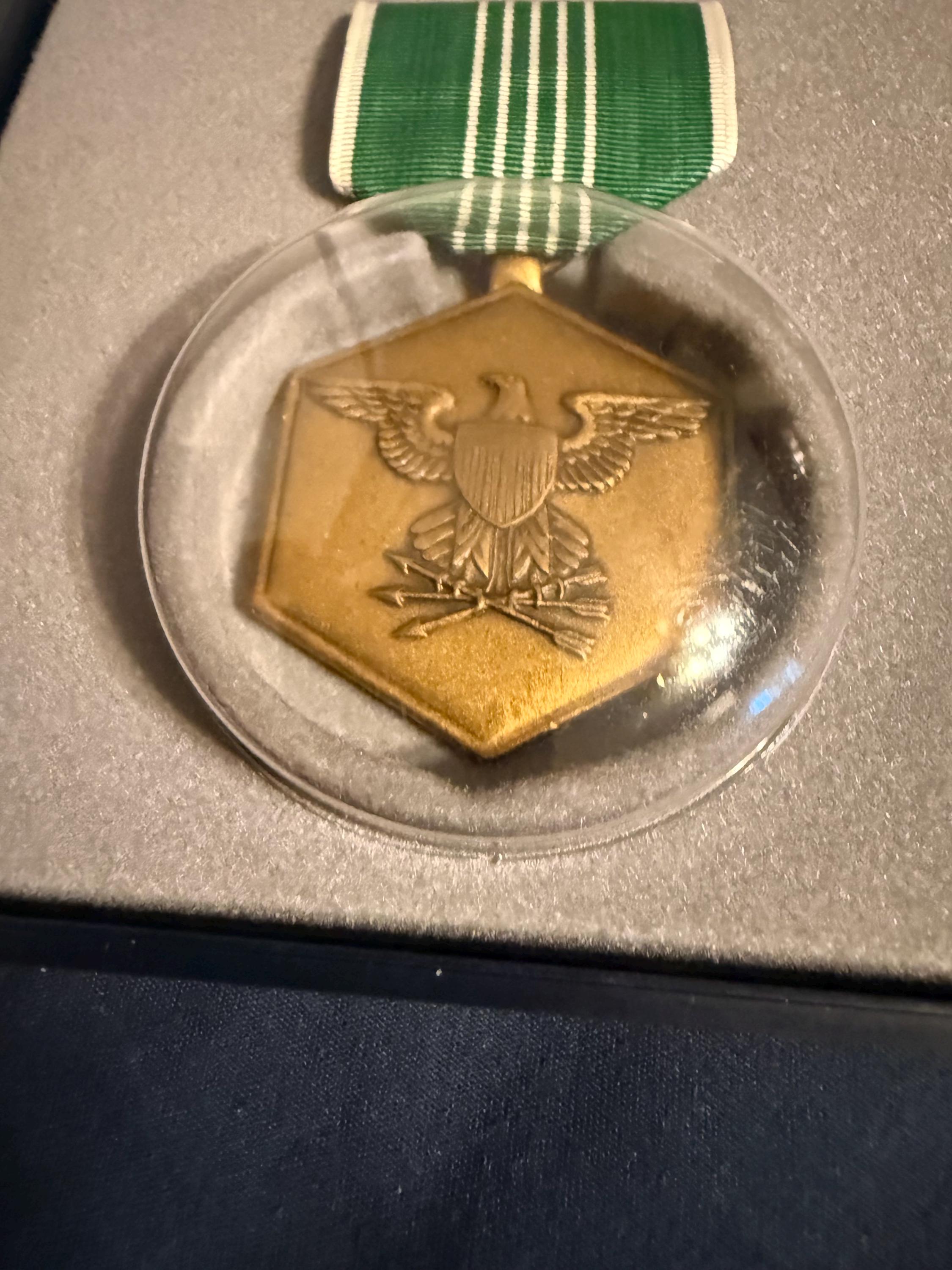 US Army Commendation Medal, Lapel Pin and Presentation Case - Etsy