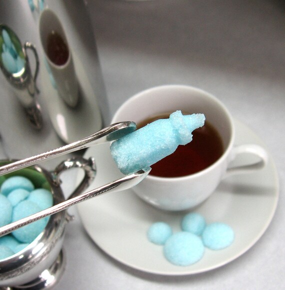 Items similar to 6 Dozen Robin's Egg Blue Baby Bottle Shaped Sugar