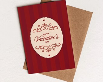 Tarjeta imprimible de San Valentín / Tarjeta de felicitación de descarga digital