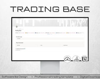 Notion Trading Journal | Performance Tracker |Trading system | Trade Review