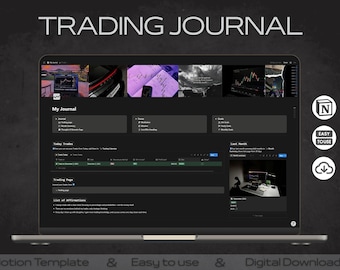 Notion Trading Template | Trade Journal | Trading Log | Planner | Dashboard | Forex Crypto Futures Stocks
