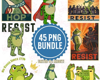 45+ Portland Frog Bundle Png, Anti Trump png, Anti ICE Shirt, Anti Fascism Tee,  Vintage Activist png, Resistance, Retro Protest Art